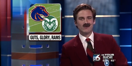 Video: News anchor reads entire broadcast as Ron Burgundy