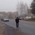 Video: Belarusian driver throws drunken hitchhiker over a barrier