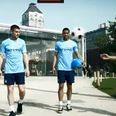 Video: Man City players show impressive juggling skills in New York City in new promotional ad