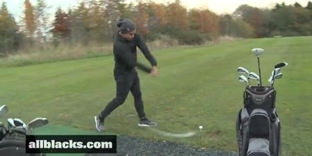 Video: The All Blacks show off their Happy Gilmore and other golfing skills in Castleknock