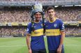 Video: Rafael Nadal and Novak Djokovic have a penalty shootout at the home of Boca Juniors