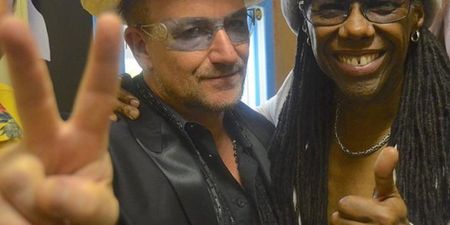 Bono, The Edge and Nile Rodgers team up for performance of ‘Get Lucky’… no Linda Martin though