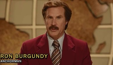 Video: Ron Burgundy’s special message for the Love/Hate finale tomorrow night is kind of a big deal