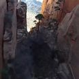 Video: Watch as wingsuited daredevil incredibly speeds through canyon