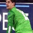 Video: Thibaut Courtois was responsible for a truly terrible Atletico Madrid own goal this evening