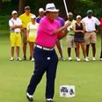 Video: 78-year old golfing legend stars in ‘Man getting hit by golf ball’