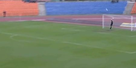 Video: This screamer from the halfway line in Bulgaria is one of the best goals you’ll see today