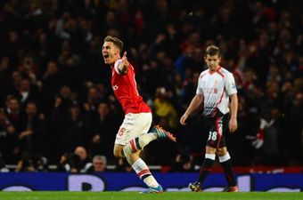 Video: He’s done it again! Aaron Ramsey’s sensational strike against Liverpool