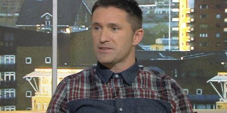 A dapper Robbie Keane has caused quite a stir with his choice of shirt on Goals on Sunday
