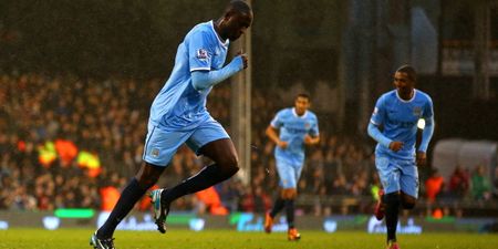 Video: Yaya Toure scores a brilliant free kick against Fulham