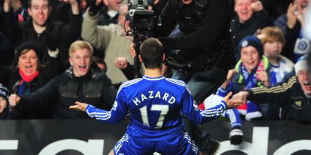 GIF: Eden Hazard scored a brilliant equaliser for Chelsea