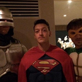 Picture: The Arsenal players kitted out for their Christmas party in fancy dress
