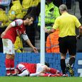 Pic: Laurent Koscielny posts gruesome picture of his gashed knee (Warning: Graphic Content)