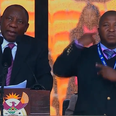 Jimmy Kimmel hires professional interpreter to translate the “gibberish” of fake Mandela sign language man