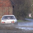 Video: Rally car meets an unfortunate end in a barn wall