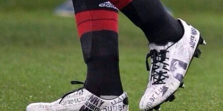 Picture: The boots that Mario Balotelli wore tonight were simply epic