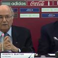 Video: Sepp Blatter speech sends FIFA colleague to sleep at live press conference