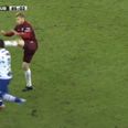 Video: This defender in Belgium was sent off for a brutal karate kick to the face