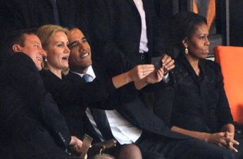 Pics: What’s going on with Barack and Michelle Obama and the Danish Prime Minister here?