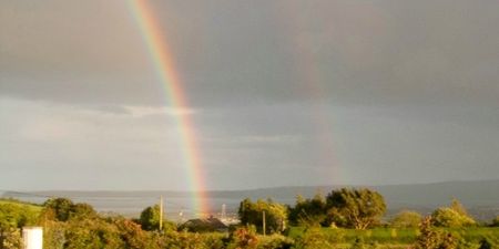 Breathtaking image of a rainbow just off the Galway to Clifden road today