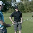 Video: Wayne Rooney takes on Rory McIlroy in Crossbar Challenge (with golf balls and footballs)