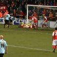 Video: A truly almighty goalmouth scramble from a League Two clash at the weekend