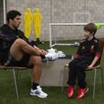 Video: Luis Suarez faces his toughest interview yet… by a ten-year old Liverpool fan