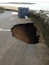Pics: Yet another enormous pothole/sinkhole, this time in Ballybunion