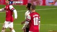 GIF: Moussa Dembélé tries to hit Jack Wilshere with a backwards headbutt