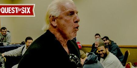 Pics: Wooo! The 49ers got wrestling legend Ric Flair in to give them a pep talk