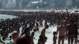 Pic: It’s busy enough down at the beach in Rio these days