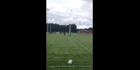 Video: Midlands Warriors RFC player kicks epic trick shot penalty