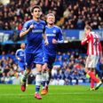 Video: Oscar scores this stunning free-kick to give Chelsea the lead over Stoke