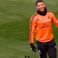 Video: Cristiano Ronaldo pulls some sweet skills in training, celebrates wildly