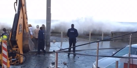 Video: Footage of garda running from big wave is quite funny