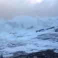 Video: Cork men capture close call on camera after wave knocks them off their feet