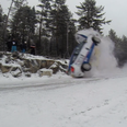 Video: Massive rally crash captured on camera in Norway