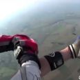 Video: Skydiver saved in mid-air after being knocked unconscious at 12,500ft