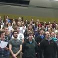Video: 110 UCC students belt out of The Wanted’s ‘We Own The Night’ as Gaeilge