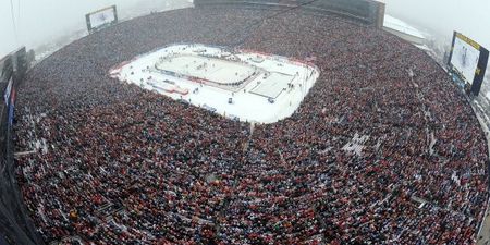 Pics: Amazing shots of 105,000 fans watching NHL’s outdoor Winter Classic