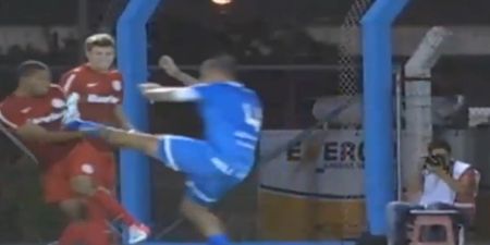 Video: This tackle from Brazil looks more like a WWE finishing manoeuvre