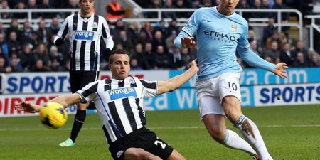 GIF: Brilliantly worked Edin Dzeko goal gives Man City the lead against Newcastle