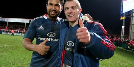 Keith Earls to miss four months due to surgery to his knee