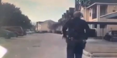 Video: Police officer stops to play football with lonely kid on the street