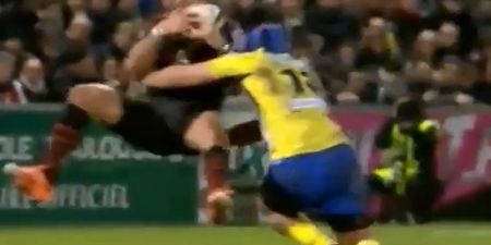 Video: A bone-shuddering hit from Toulouse v Clermont at the weekend