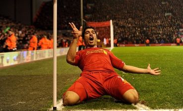 Pic: Did you see the brilliant Luis Suarez banner in the crowd at Anfield last night?