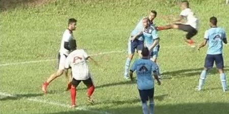 Video: Football game in Brazil descends in to all out brawl