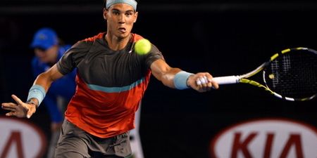 Pics: Rafa Nadal was really feeling the heat during the Australian Open today