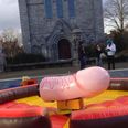 Pic: There’s a massive mechanical penis outside Honan Chapel in UCC