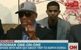 Video: Dennis Rodman goes off the head at CNN reporter on live TV during North Korea visit